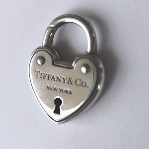 Tiffany's Heart Arc Lock Sterling Silver Charm Pendant - Picture 7 of 16